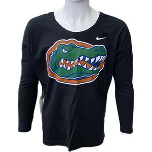 Vintage Nike NCAA Florida Gators Black Long Sleeve T-Shirt Size XL White Swoosh